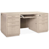 Marlowe Executive Desk, Limestone-Furniture - Office-High Fashion Home