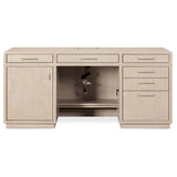 Marlowe Credenza Desk, Limestone-Furniture - Office-High Fashion Home