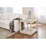 Nouveau Chic End Table, Sandstone-Furniture - Accent Tables-High Fashion Home