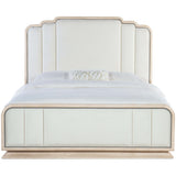 Nouveau Chic Upholstered Bed, Polished Pearl-Furniture - Bedroom-High Fashion Home