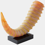 Mounted Horn, Frosted Iris Gelp