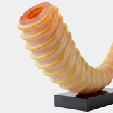 Mounted Horn, Frosted Iris Gelp