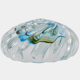Anemone Swirl Sculpture, Topaz/Blue