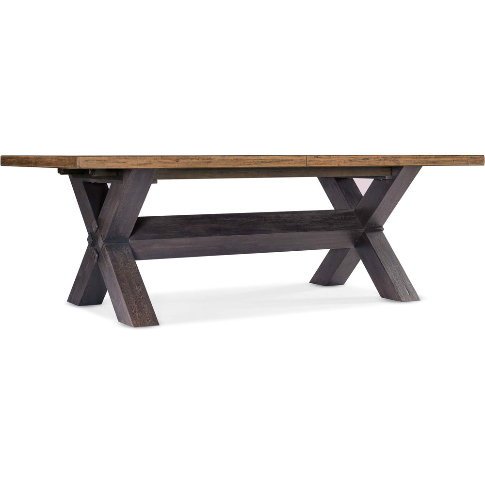Big Sky Trestle Dining Table, Vintage Natural-Furniture - Dining-High Fashion Home