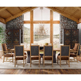 Big Sky Trestle Dining Table, Vintage Natural-Furniture - Dining-High Fashion Home