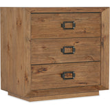Big Sky 3 Drawer Nightstand, Vintage Natural-Furniture - Bedroom-High Fashion Home