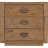 Big Sky 3 Drawer Nightstand, Vintage Natural-Furniture - Bedroom-High Fashion Home
