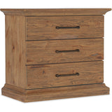 Big Sky 3 Drawer Nightstand, Vintage Natural-Furniture - Bedroom-High Fashion Home