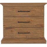 Big Sky 3 Drawer Nightstand, Vintage Natural-Furniture - Bedroom-High Fashion Home