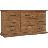 Big Sky 9 Drawer Dresser, Vintage Natural-Furniture - Bedroom-High Fashion Home