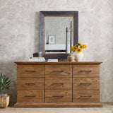 Big Sky 9 Drawer Dresser, Vintage Natural-Furniture - Bedroom-High Fashion Home