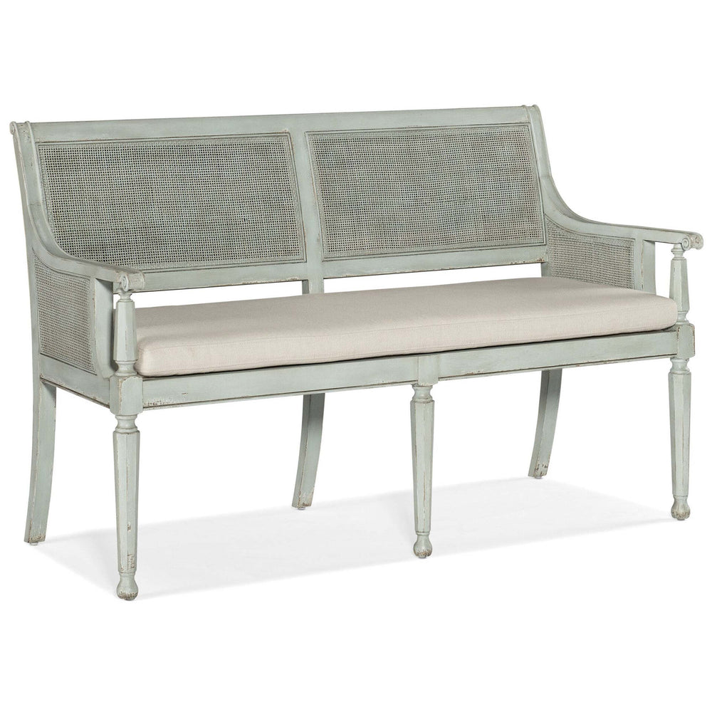 Charleston Bench, Haint Blue-Furniture - Benches-High Fashion Home