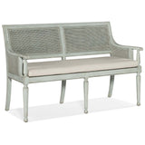 Charleston Bench, Haint Blue-Furniture - Benches-High Fashion Home