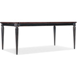 Charleston Rectangular Dining Table, Black Cherry-Furniture - Dining-High Fashion Home