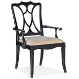 Charleston Seat Arm Chair, Black Cherry, Set of 2-Furniture - Dining-High Fashion Home