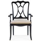 Charleston Seat Arm Chair, Black Cherry, Set of 2-Furniture - Dining-High Fashion Home