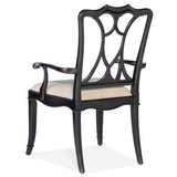 Charleston Seat Arm Chair, Black Cherry, Set of 2-Furniture - Dining-High Fashion Home