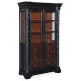 Charleston Display Cabinet, Black Cherry-Furniture - Storage-High Fashion Home