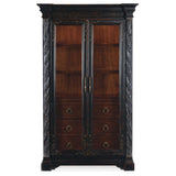 Charleston Display Cabinet, Black Cherry-Furniture - Storage-High Fashion Home