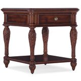 Charleston One-Drawer End Table, Maraschino Cherry-Furniture - Accent Tables-High Fashion Home