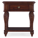 Charleston One-Drawer End Table, Maraschino Cherry-Furniture - Accent Tables-High Fashion Home