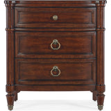 Charleston 3 Drawer Nightstand, Maraschino Cherry-Furniture - Bedroom-High Fashion Home