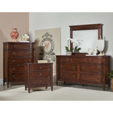Charleston 3 Drawer Nightstand, Maraschino Cherry-Furniture - Bedroom-High Fashion Home