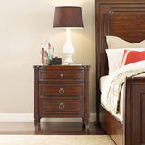 Charleston 3 Drawer Nightstand, Maraschino Cherry-Furniture - Bedroom-High Fashion Home