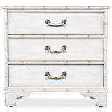 Charleston Three-Drawer Nightstand, White Heron-Furniture - Bedroom-High Fashion Home