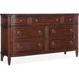 Charleston 7 Drawer Dresser, Maraschino Cherry-Furniture - Bedroom-High Fashion Home