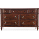 Charleston 7 Drawer Dresser, Maraschino Cherry-Furniture - Bedroom-High Fashion Home