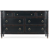 Charleston 7 Drawer Dresser, Black Cherry-Furniture - Bedroom-High Fashion Home