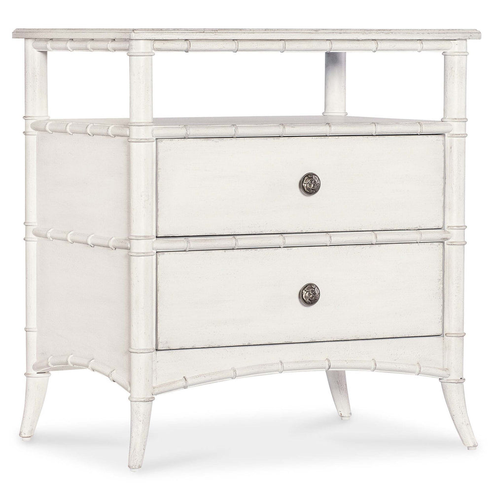 Charleston Nightstand, White Heron-Furniture - Bedroom-High Fashion Home