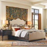 Charleston King Upholstered Bed, Chateau Linen-Furniture - Bedroom-High Fashion Home
