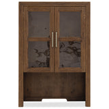 Driftwood Bookcase Hutch, Worn Saddle