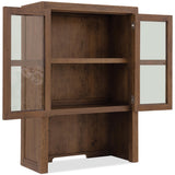 Driftwood Bookcase Hutch, Worn Saddle