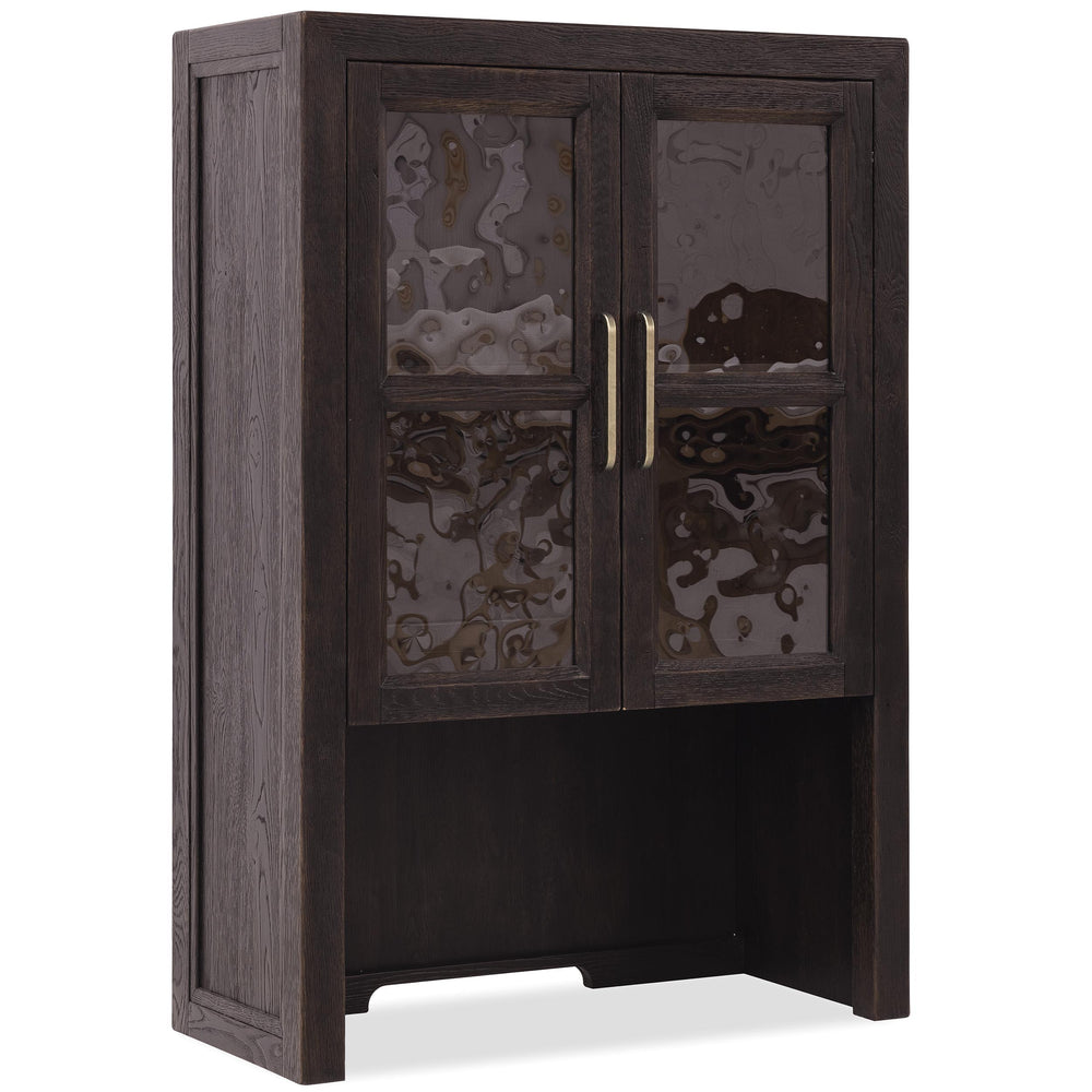 Driftwood Bookcase Hutch, Burnt Timber