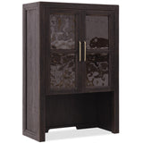 Driftwood Bookcase Hutch, Burnt Timber