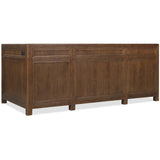 Driftwood Executive Desk, Worn Saddle-Furniture - Office-High Fashion Home