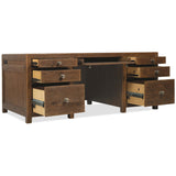 Driftwood Executive Desk, Worn Saddle-Furniture - Office-High Fashion Home