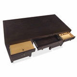 Driftwood Executive Desk, Burnt Timber-Furniture - Office-High Fashion Home