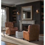 Driftwood Metal Spot Table, Cream-Furniture - Accent Tables-High Fashion Home
