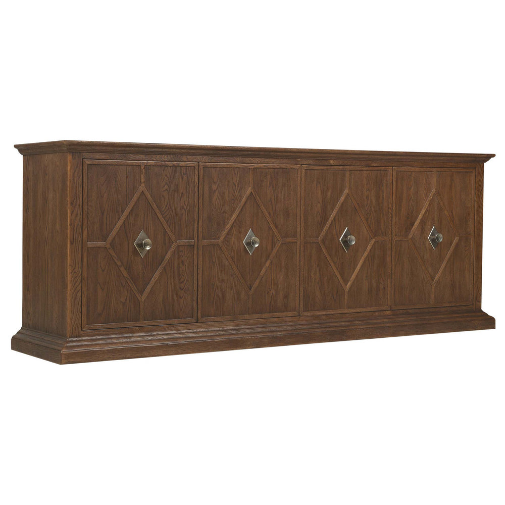 Driftwood Entertainment Credenza, Worn Saddle-Furniture - Storage-High Fashion Home