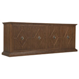 Driftwood Entertainment Credenza, Worn Saddle-Furniture - Storage-High Fashion Home
