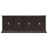 Driftwood Entertainment Credenza, Burnt Timber-Furniture - Storage-High Fashion Home