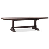 Driftwood Rectangle Extendable Dining Table, Burnt Timber