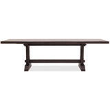 Driftwood Rectangle Extendable Dining Table, Burnt Timber