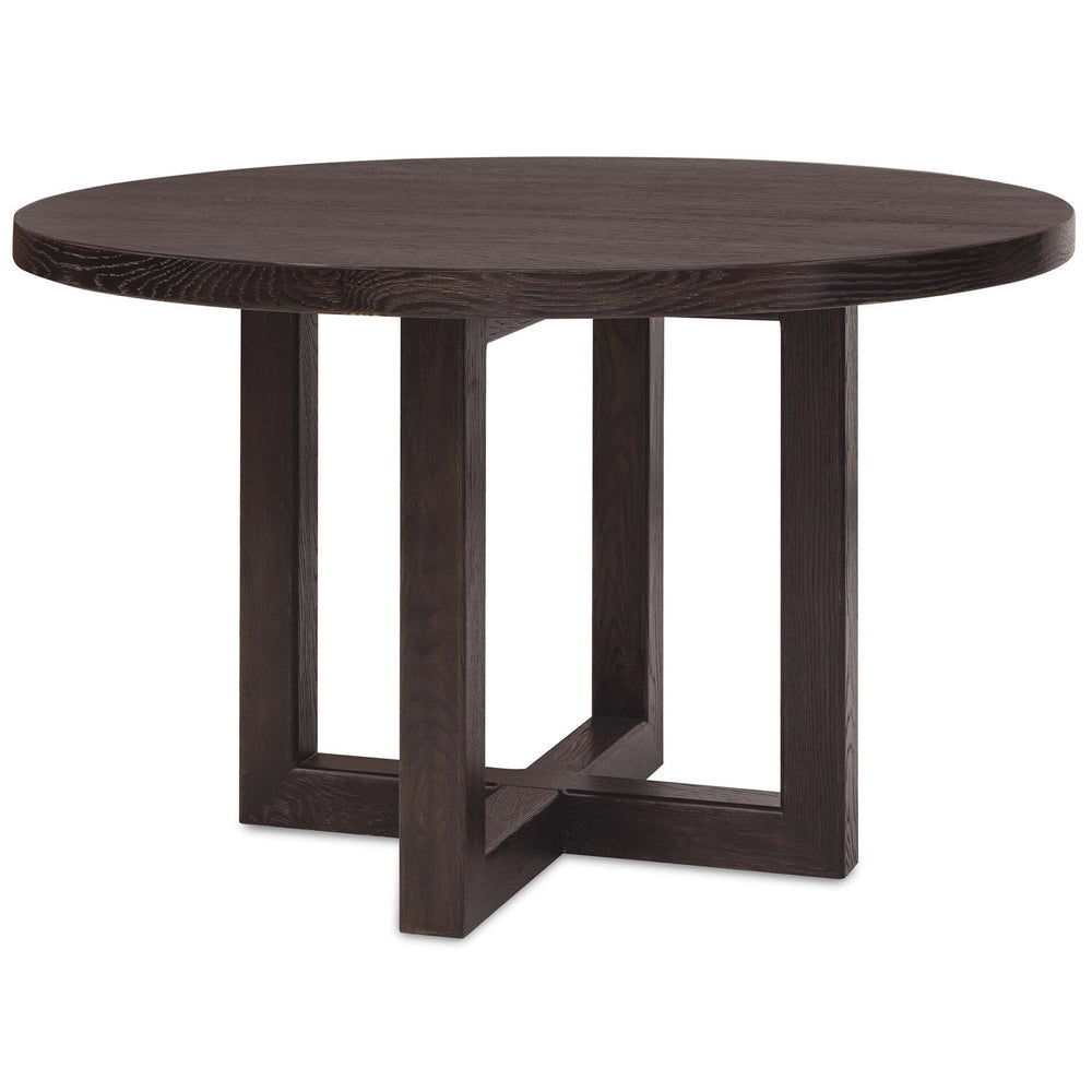 Driftwood Round Dining Table, Burnt Timber-Furniture - Dining-High Fashion Home