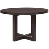Driftwood Round Dining Table, Burnt Timber-Furniture - Dining-High Fashion Home