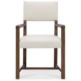 Driftwood Arm Chair, Worn Saddle, Set of 2-Furniture - Dining-High Fashion Home